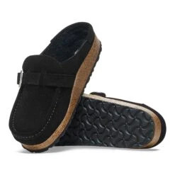 Birkenstock Buckley Shearling Suede Leather Black 26 Birkenstock Buckley Shearling Suede Leather Black -Birkenstock Sale Store 1021036 sole