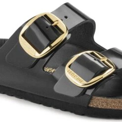 Birkenstock Arizona Big Buckle Natural Leather Patent High Shine Black -Birkenstock Sale Store 1021476 detail 1