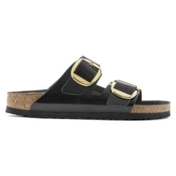 Birkenstock Arizona Big Buckle Natural Leather Patent High Shine Black -Birkenstock Sale Store 1021476 side