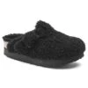 Boston Big Buckle Flex Platform Shearling Teddy Black