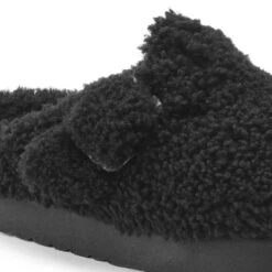 Boston Big Buckle Flex Platform Shearling Teddy Black -Birkenstock Sale Store 1021734 detail 1