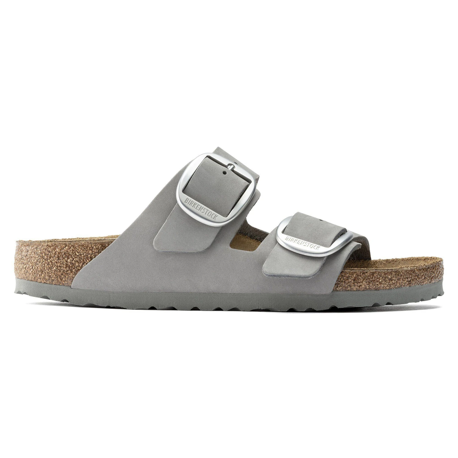 Birkenstock Arizona Big Buckle Nubuck Leather Dove Gray 3 Birkenstock Arizona Big Buckle Nubuck Leather Dove Gray - Image 3
