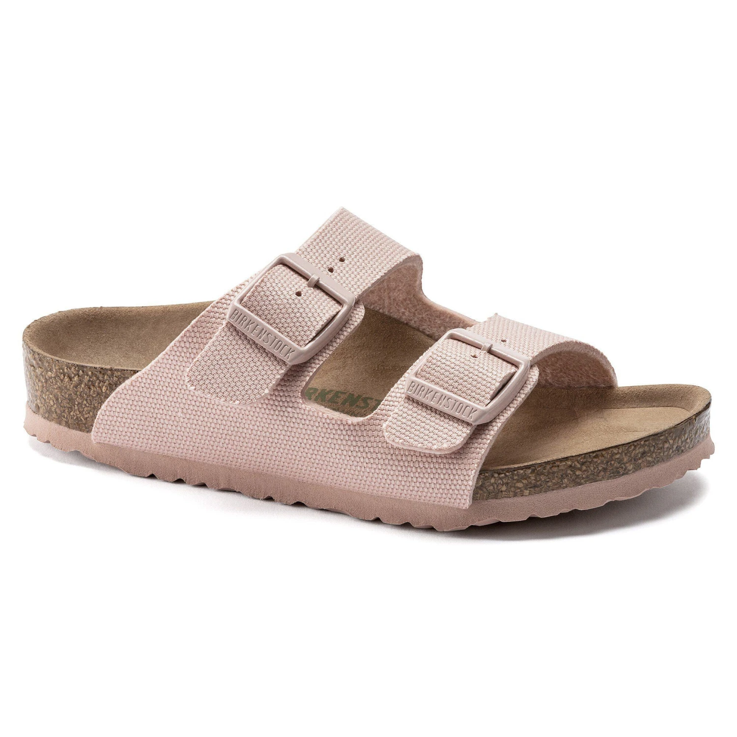 Birkenstock Arizona Kids Vegan Textile Soft Pink 1 Birkenstock Arizona Kids Vegan Textile Soft Pink