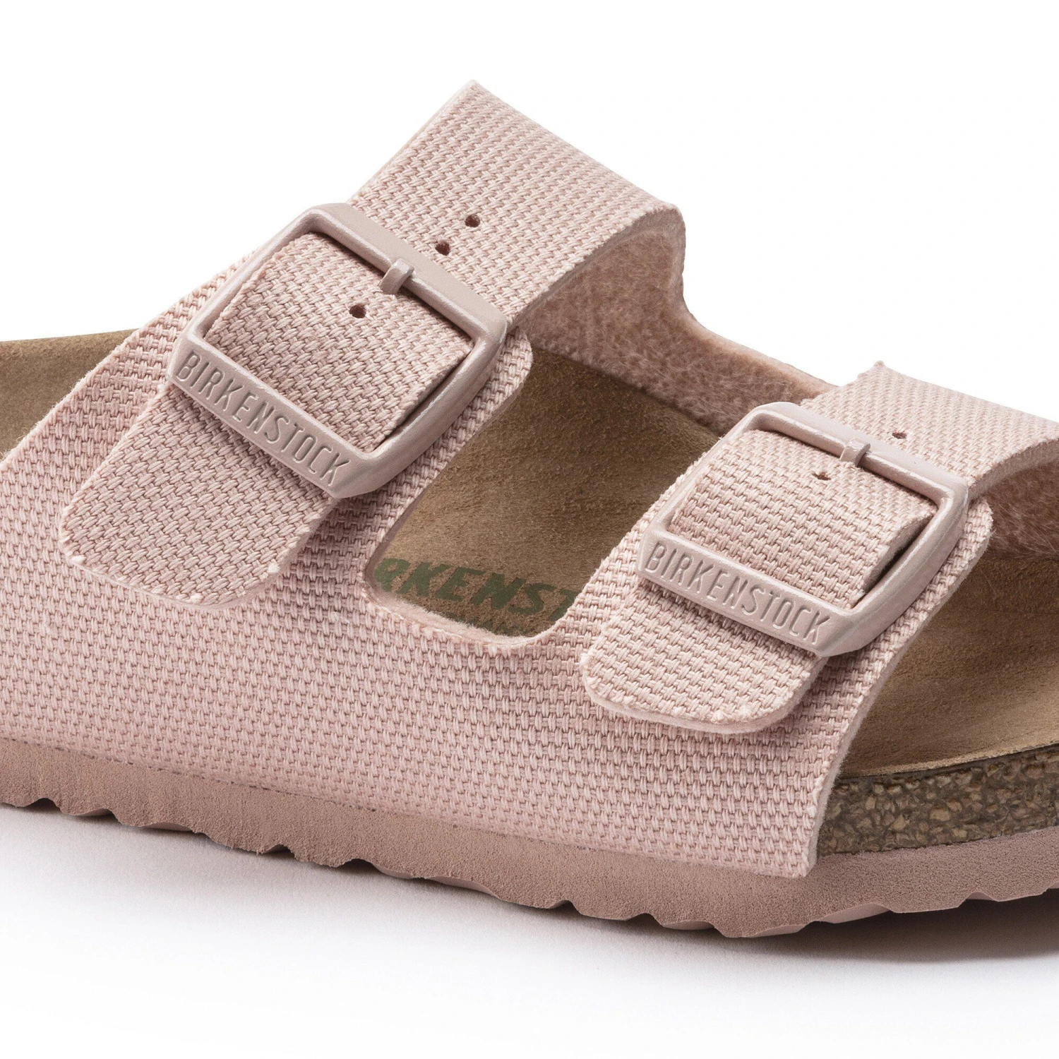 Birkenstock Arizona Kids Vegan Textile Soft Pink 4 Birkenstock Arizona Kids Vegan Textile Soft Pink - Image 4