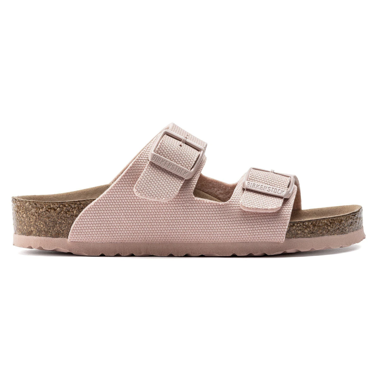 Birkenstock Arizona Kids Vegan Textile Soft Pink 3 Birkenstock Arizona Kids Vegan Textile Soft Pink - Image 3
