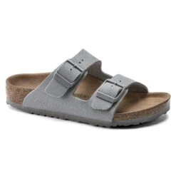 Birkenstock Arizona Kids Vegan Textile Stone Coin