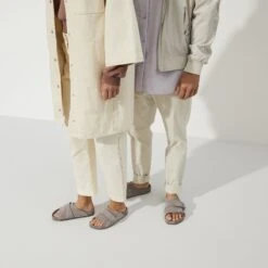 Birkenstock Kyoto Suede Leather Gray Taupe -Birkenstock Sale Store 1022316 detail 7