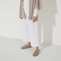 Birkenstock Kyoto Suede Leather Gray Taupe -Birkenstock Sale Store 1022316 f look f