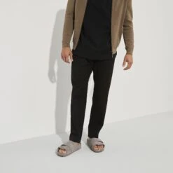 Birkenstock Kyoto Suede Leather Gray Taupe -Birkenstock Sale Store 1022316 f look m