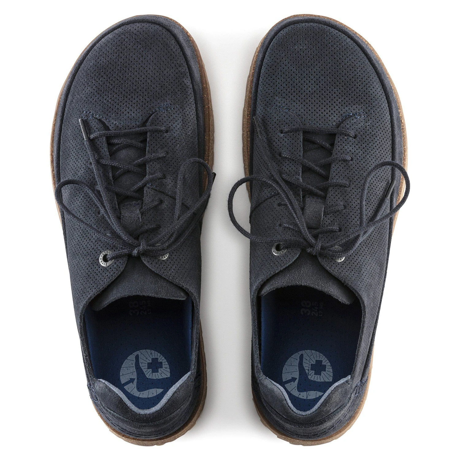 Birkenstock Honnef Light Suede Leather Midnight Blue 2 Birkenstock Honnef Light Suede Leather Midnight Blue - Image 2