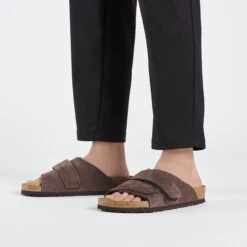 Birkenstock Kyoto Nubuck Leather Desert Buck Roast -Birkenstock Sale Store 1022498 f look m