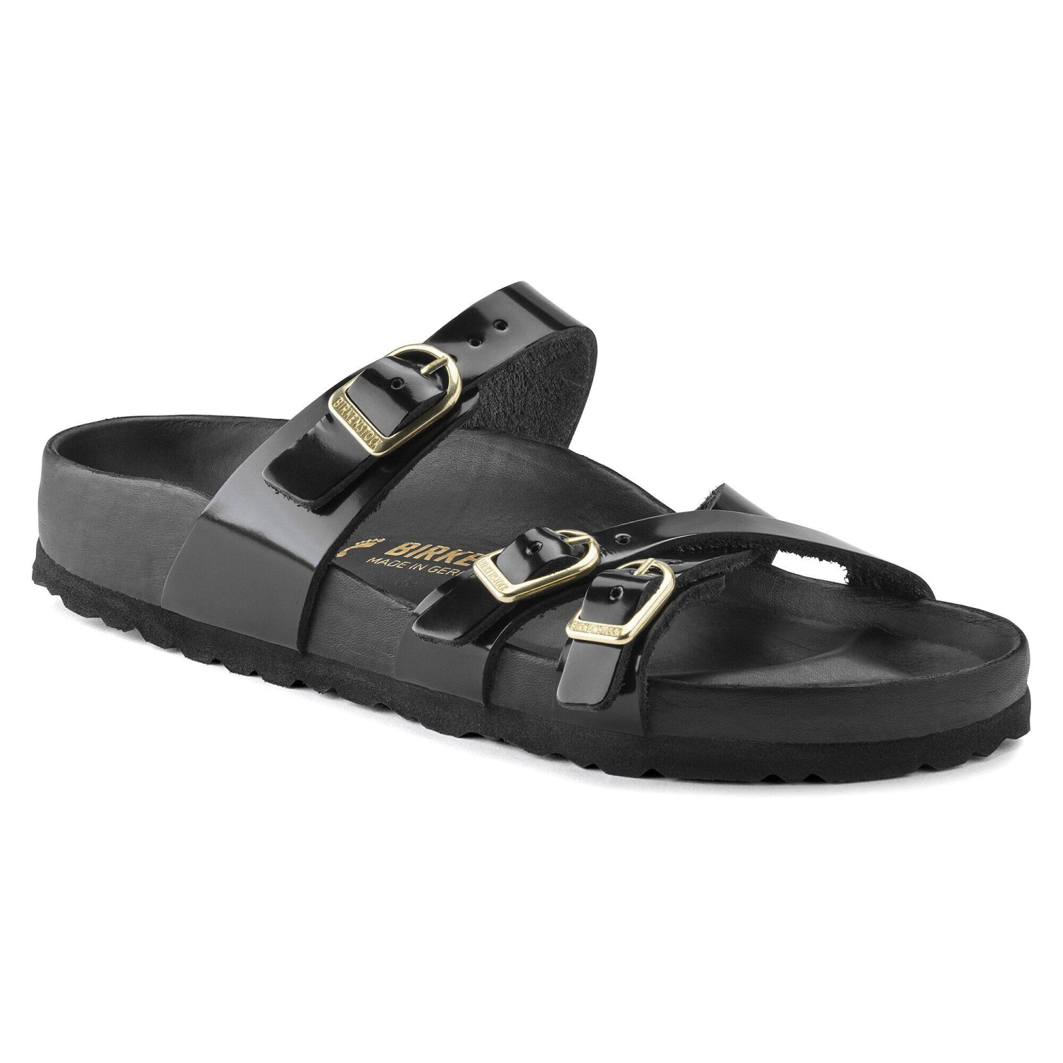 Birkenstock Franca Natural Leather Patent High Shine Black 1 Birkenstock Franca Natural Leather Patent High Shine Black