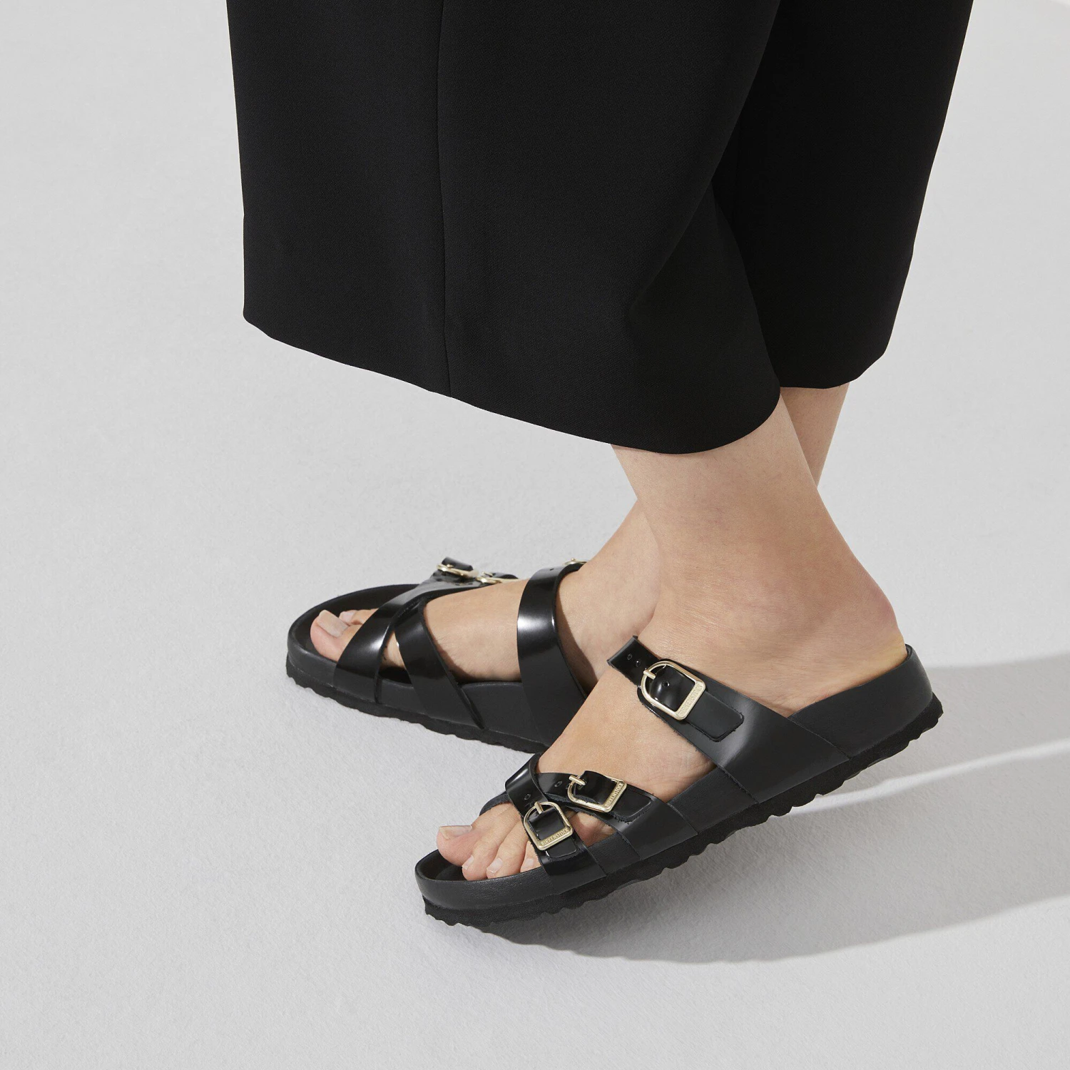 Birkenstock Franca Natural Leather Patent High Shine Black 4 Birkenstock Franca Natural Leather Patent High Shine Black - Image 4