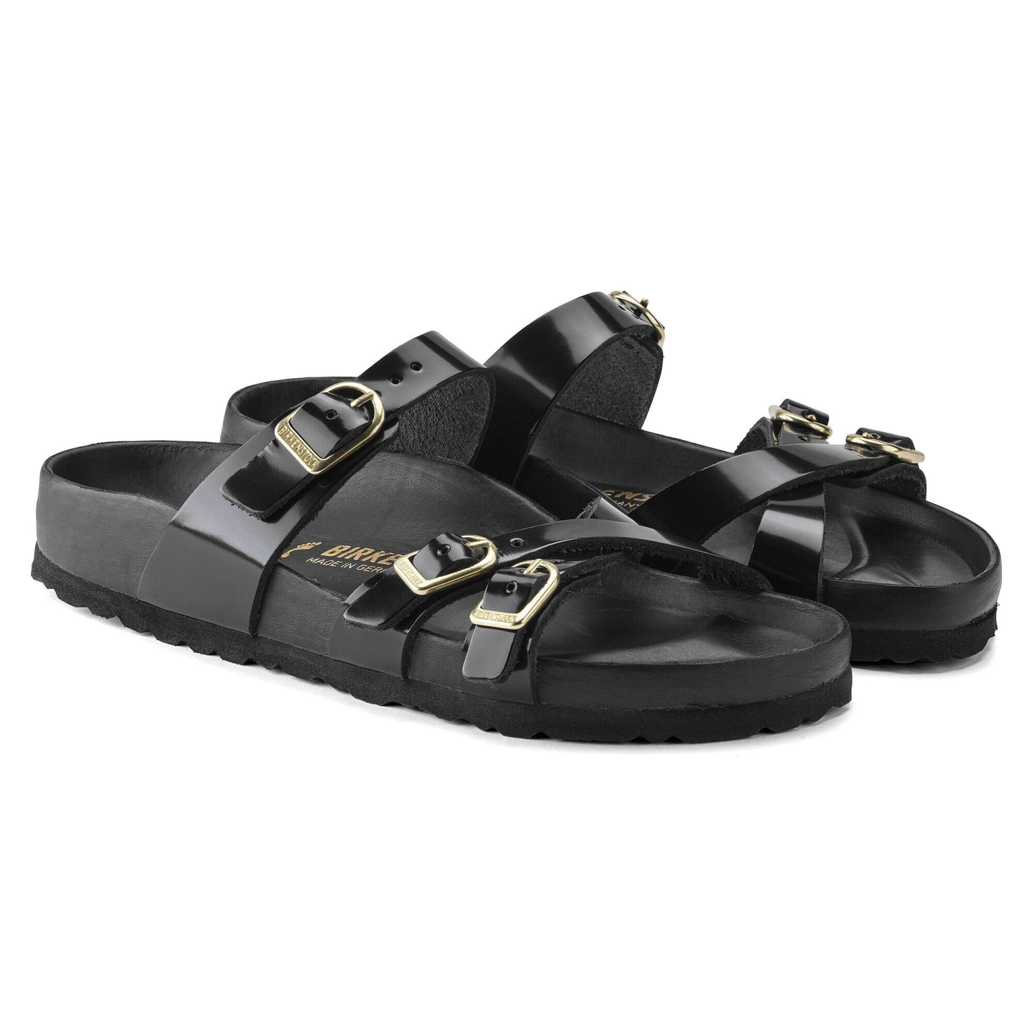 Birkenstock Franca Natural Leather Patent High Shine Black 9 Birkenstock Franca Natural Leather Patent High Shine Black - Image 9