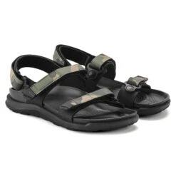 Birkenstock Kalahari Women Birko-Flor Futura Black Half Camo -Birkenstock Sale Store 1022665 pair