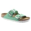Birkenstock Arizona Big Buckle Nubuck Leather Bold Jade