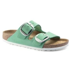 Birkenstock Arizona Big Buckle Nubuck Leather Bold Jade