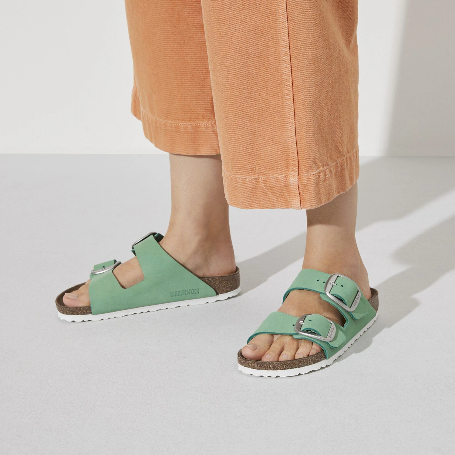 Birkenstock Arizona Big Buckle Nubuck Leather Bold Jade 6 Birkenstock Arizona Big Buckle Nubuck Leather Bold Jade - Image 6