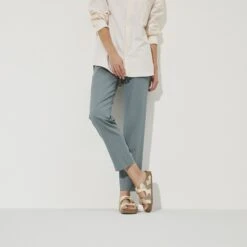 Birkenstock Arizona Soft Footbed Birko-Flor Desert Soil Gray/Taupe -Birkenstock Sale Store 1022829 f look f