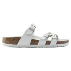 Birkenstock Franca Leather White 11 Birkenstock Franca Leather White -Birkenstock Sale Store 1022982 side