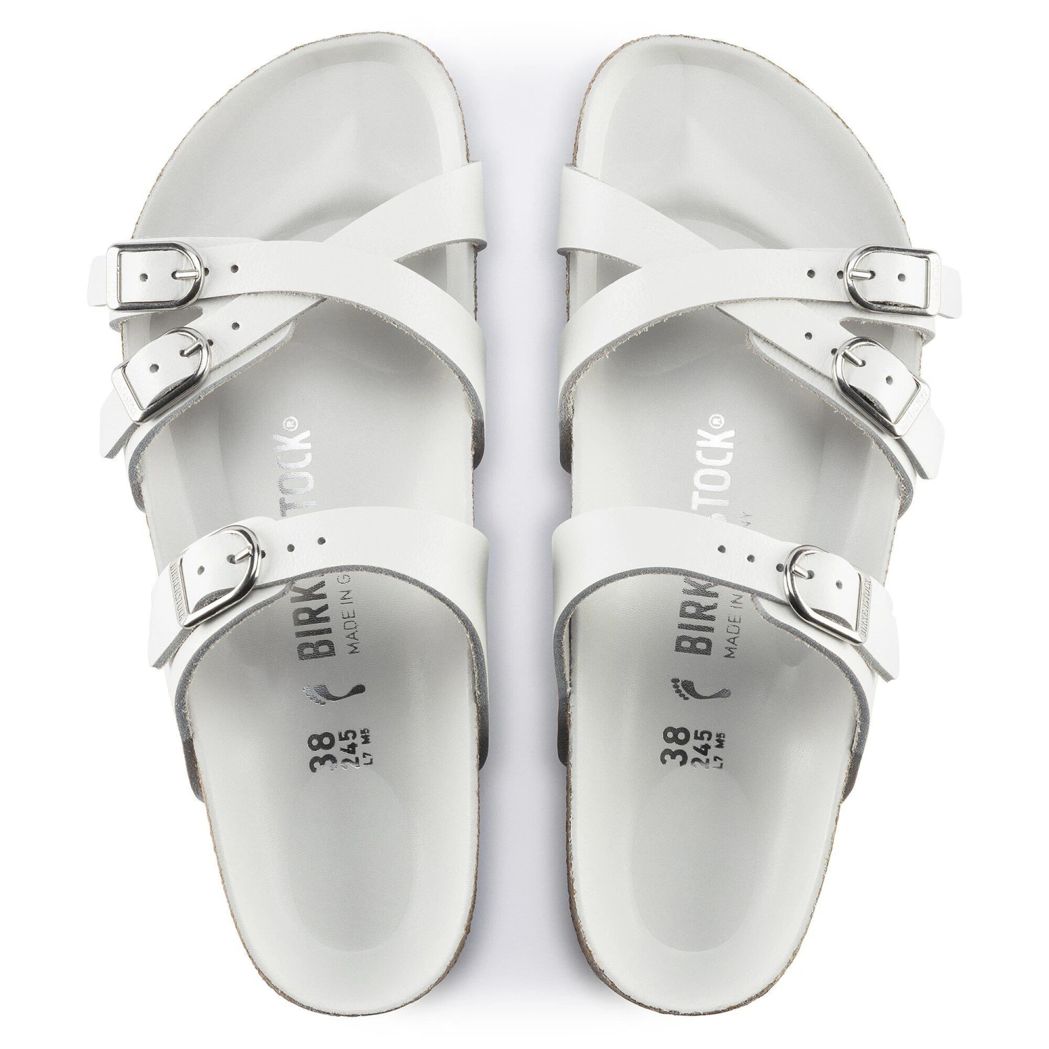 Birkenstock Franca Leather White 2 Birkenstock Franca Leather White - Image 2