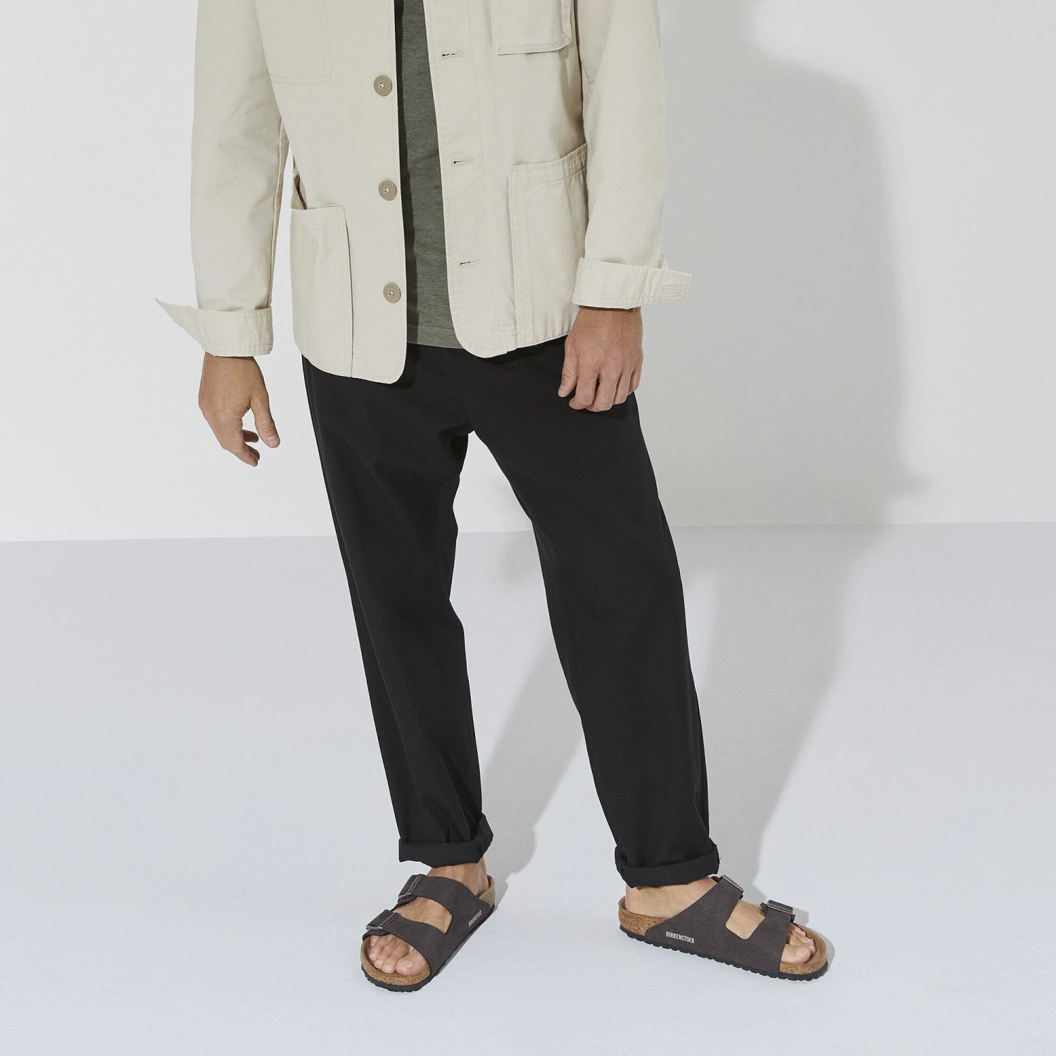 Birkenstock Arizona Vegan Synthetics Desert Dust Black 5 Birkenstock Arizona Vegan Synthetics Desert Dust Black - Image 5