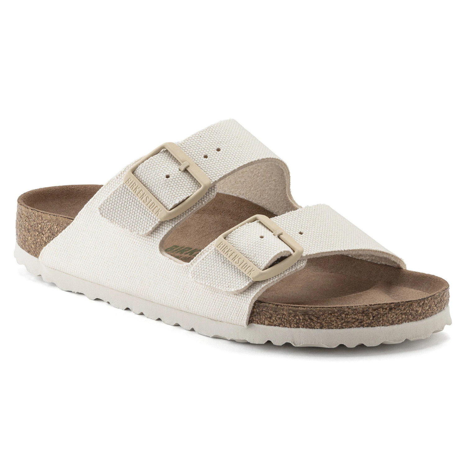 Birkenstock Arizona Vegan Men Textile Eggshell 1 Birkenstock Arizona Vegan Men Textile Eggshell