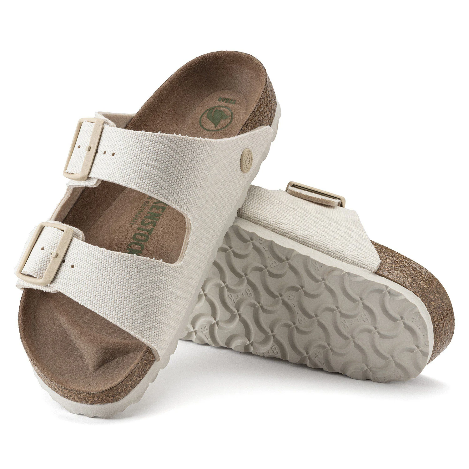 Birkenstock Arizona Vegan Men Textile Eggshell 4 Birkenstock Arizona Vegan Men Textile Eggshell - Image 4