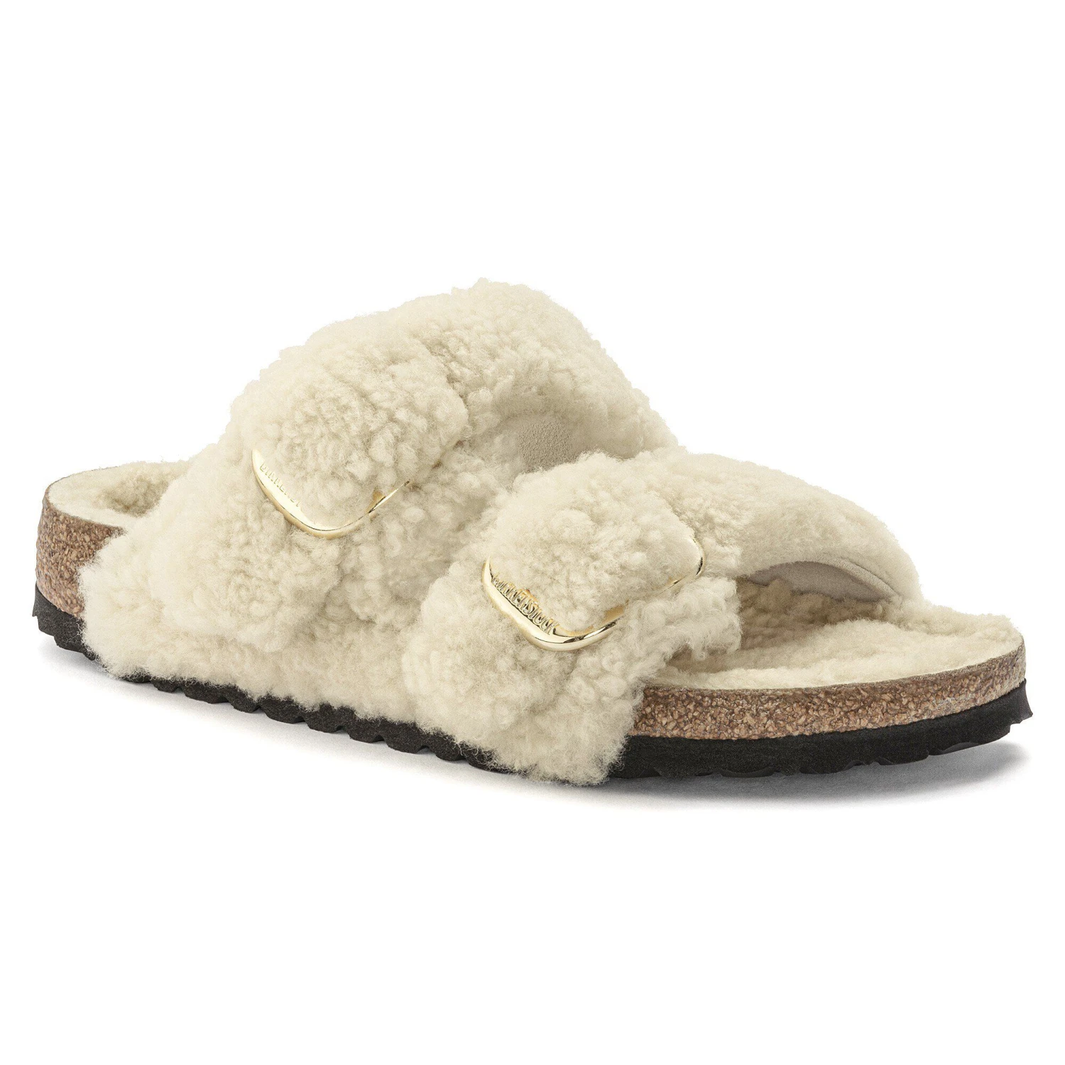 Birkenstock Arizona Big Buckle Shearling Teddy Eggshell 1 Birkenstock Arizona Big Buckle Shearling Teddy Eggshell