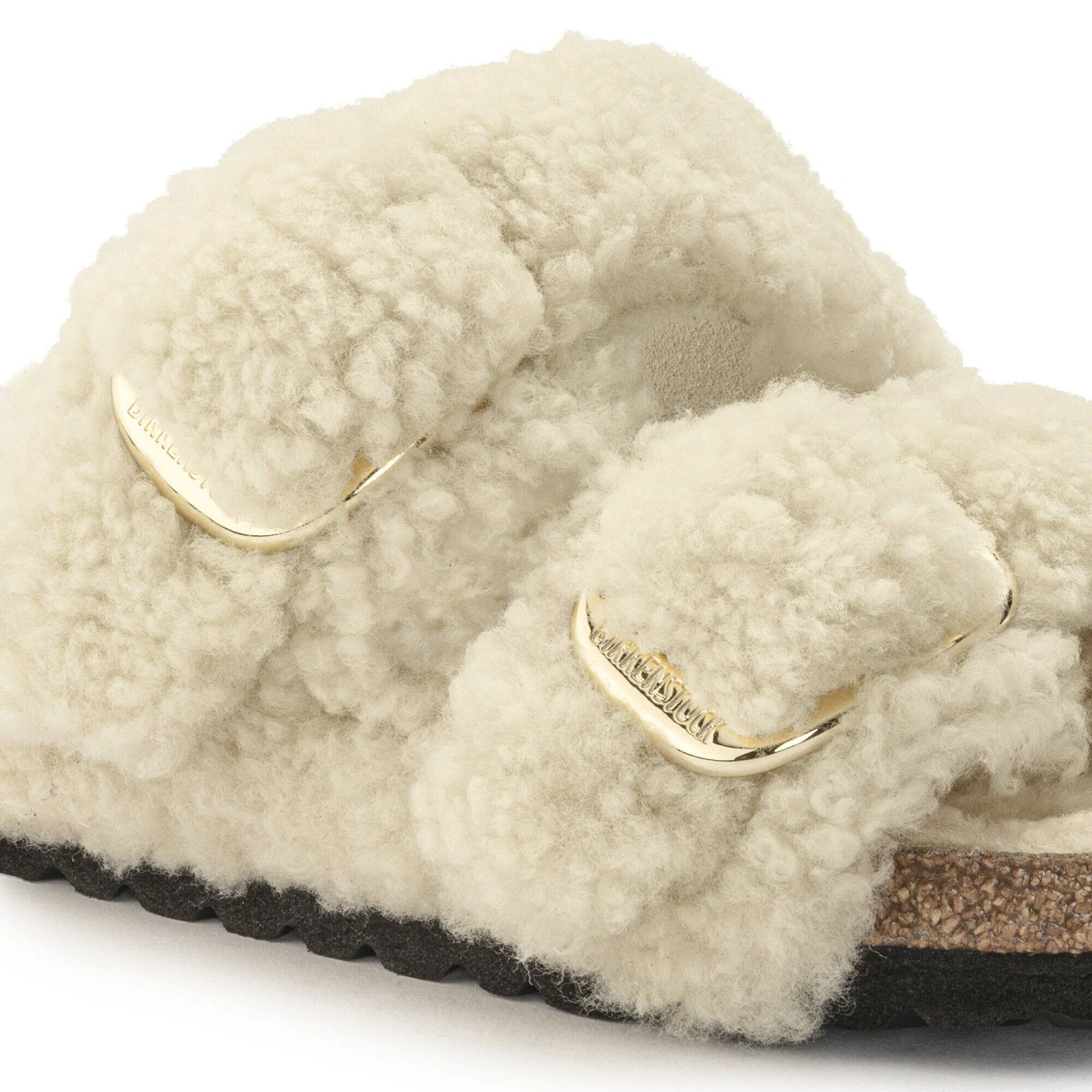 Birkenstock Arizona Big Buckle Shearling Teddy Eggshell 7 Birkenstock Arizona Big Buckle Shearling Teddy Eggshell - Image 7