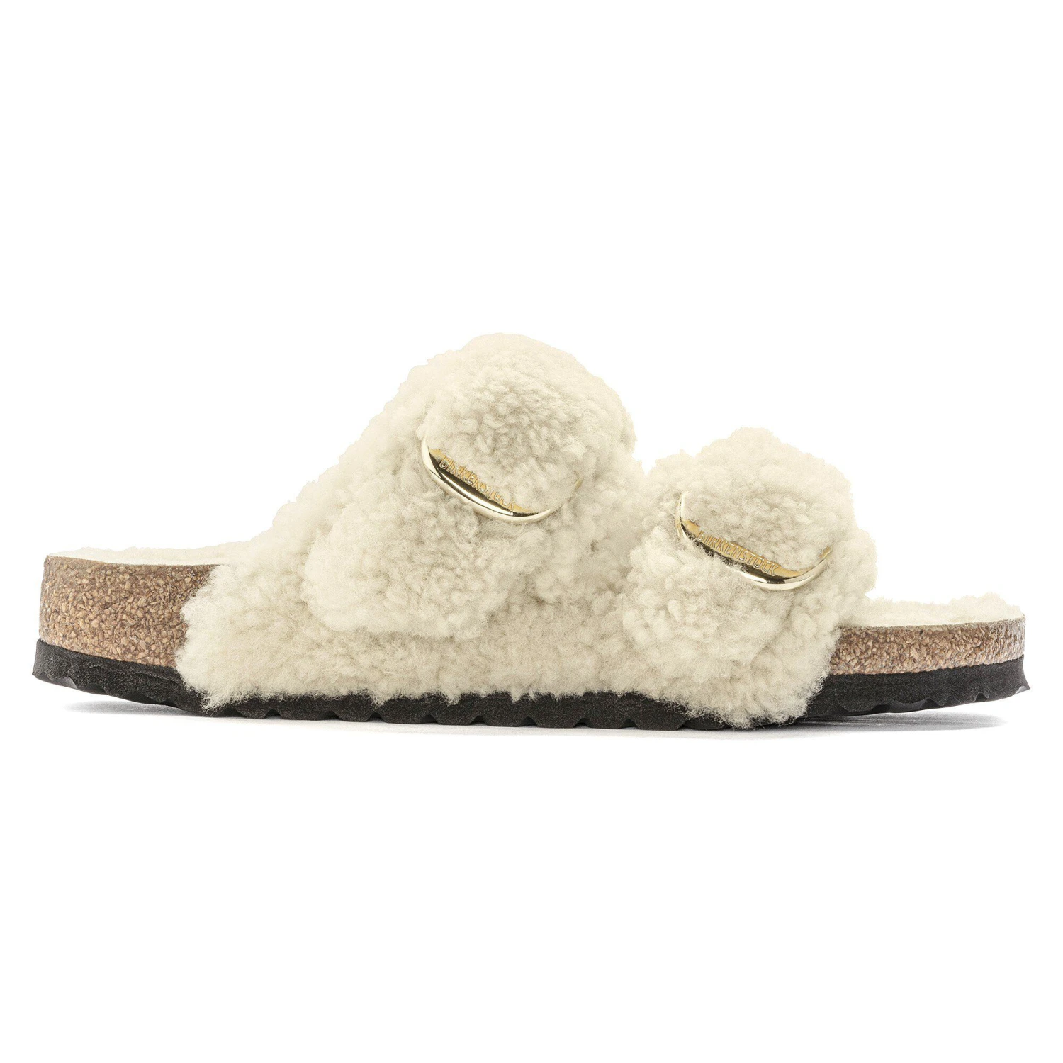 Birkenstock Arizona Big Buckle Shearling Teddy Eggshell 3 Birkenstock Arizona Big Buckle Shearling Teddy Eggshell - Image 3