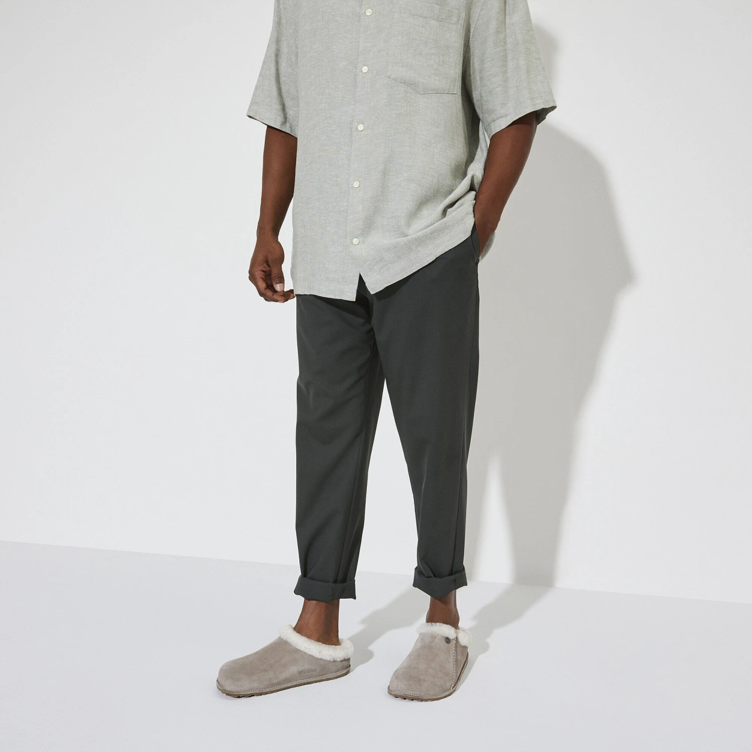 Birkenstock Zermatt Premium Suede Leather Stone Coin 8 Birkenstock Zermatt Premium Suede Leather Stone Coin - Image 8