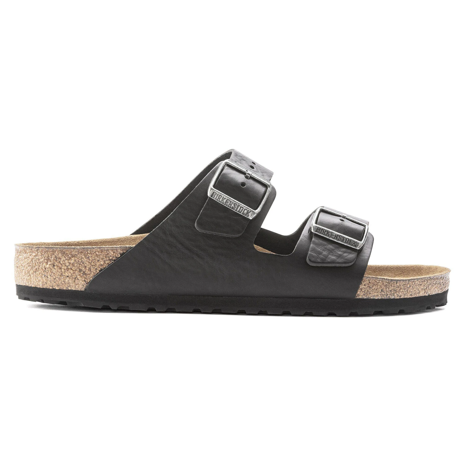 Birkenstock Arizona Grip Leather Vintage Wood Black 3 Birkenstock Arizona Grip Leather Vintage Wood Black - Image 3