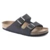 Birkenstock Arizona Vegan Synthetics Desert Dust Indigo Blue