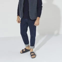 Birkenstock Arizona Vegan Synthetics Desert Dust Indigo Blue 15 Birkenstock Arizona Vegan Synthetics Desert Dust Indigo Blue -Birkenstock Sale Store 1023116 f look m