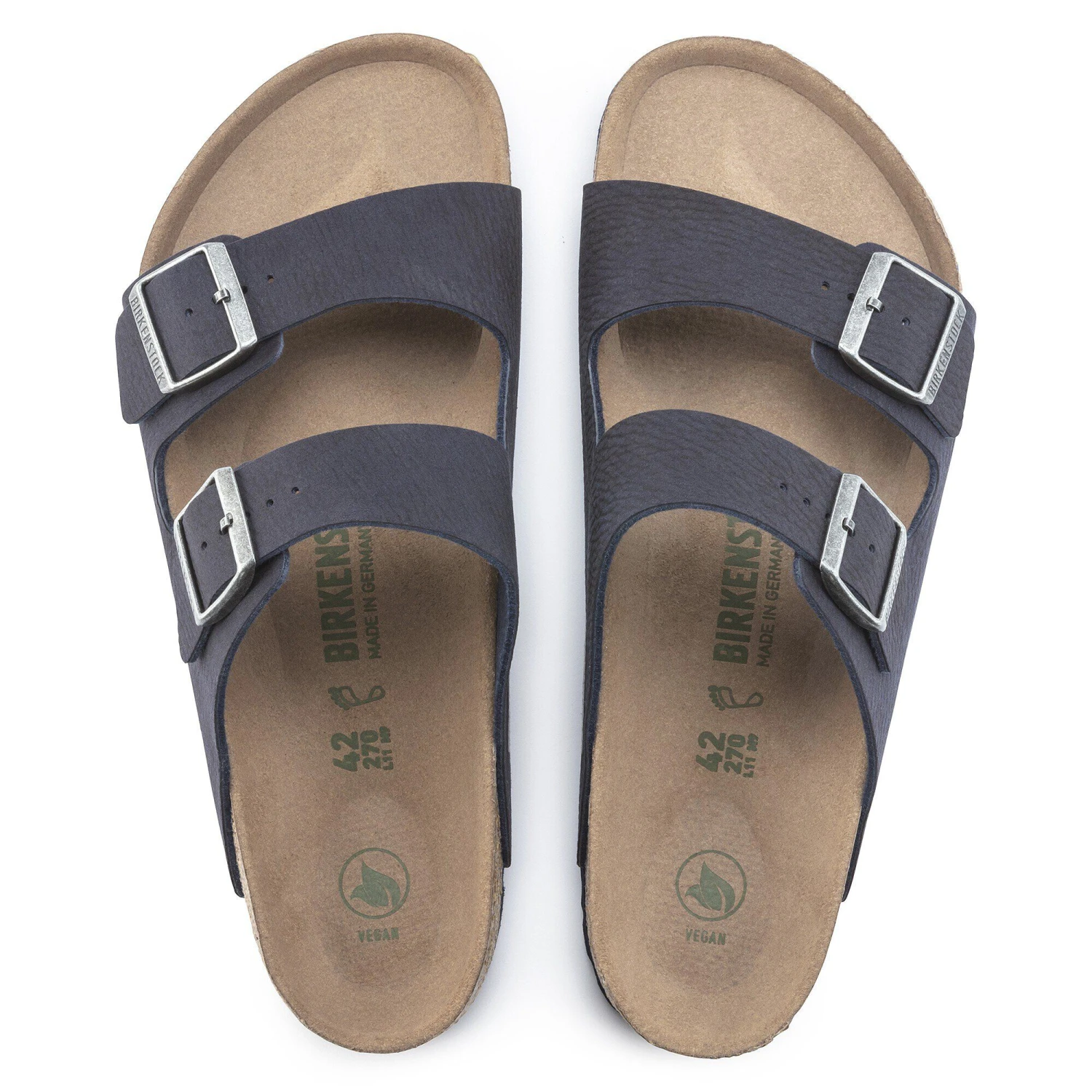 Birkenstock Arizona Vegan Synthetics Desert Dust Indigo Blue 2 Birkenstock Arizona Vegan Synthetics Desert Dust Indigo Blue - Image 2