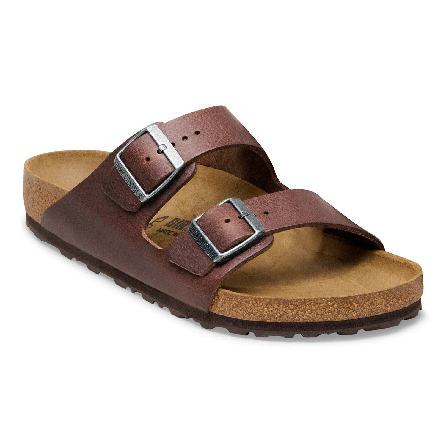 Birkenstock Arizona Grip Leather Vintage Wood Roast 1 Birkenstock Arizona Grip Leather Vintage Wood Roast
