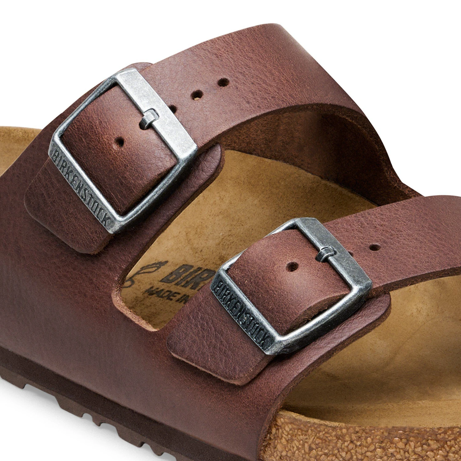 Birkenstock Arizona Grip Leather Vintage Wood Roast 5 Birkenstock Arizona Grip Leather Vintage Wood Roast - Image 5