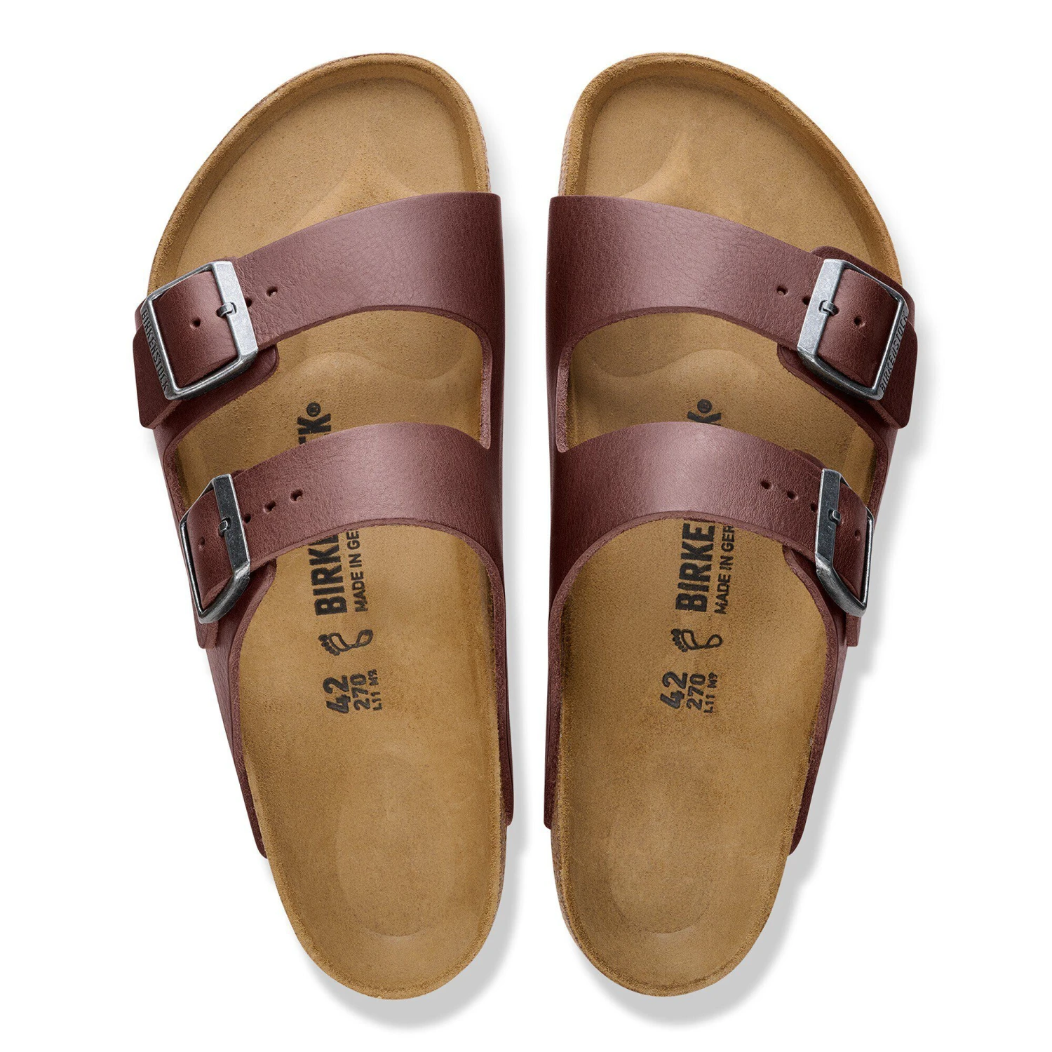 Birkenstock Arizona Grip Leather Vintage Wood Roast 2 Birkenstock Arizona Grip Leather Vintage Wood Roast - Image 2