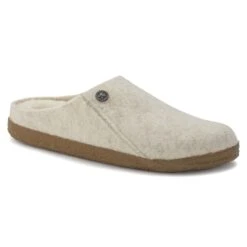 Birkenstock Zermatt Shearling Wool Felt Ecru