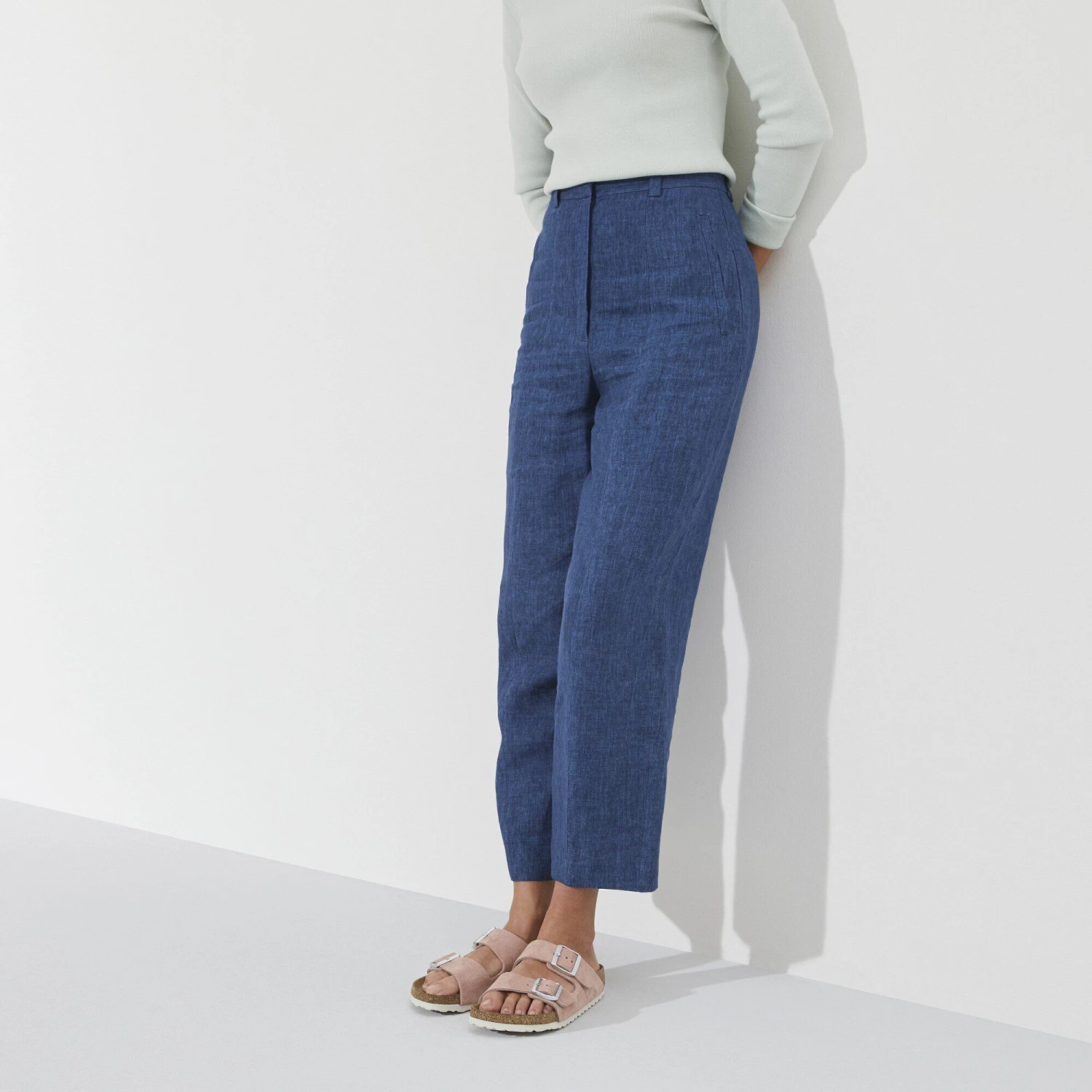 Birkenstock Arizona Soft Footbed Suede Leather Pink Clay 7 Birkenstock Arizona Soft Footbed Suede Leather Pink Clay - Image 7