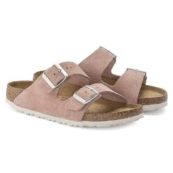 Birkenstock Arizona Soft Footbed Suede Leather Pink Clay 12 Birkenstock Arizona Soft Footbed Suede Leather Pink Clay -Birkenstock Sale Store 1023208 pair