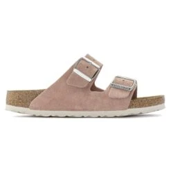 Birkenstock Arizona Soft Footbed Suede Leather Pink Clay 9 Birkenstock Arizona Soft Footbed Suede Leather Pink Clay -Birkenstock Sale Store 1023208 side