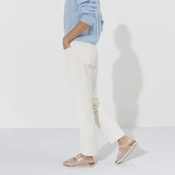 Birkenstock Arizona Shearling Suede Leather Pink Clay -Birkenstock Sale Store 1023254 f look f