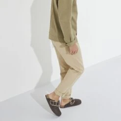 Birkenstock Boston Bold Shearling Nubuck Leather Espresso -Birkenstock Sale Store 1023317 f look m