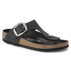 Birkenstock Gizeh Big Buckle Oiled Leather Black