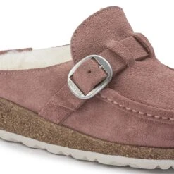 Birkenstock Buckley Shearling Suede Leather Pink Clay 13 Birkenstock Buckley Shearling Suede Leather Pink Clay -Birkenstock Sale Store 1023366 detail 1