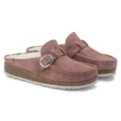 Birkenstock Buckley Shearling Suede Leather Pink Clay 16 Birkenstock Buckley Shearling Suede Leather Pink Clay -Birkenstock Sale Store 1023366 pair