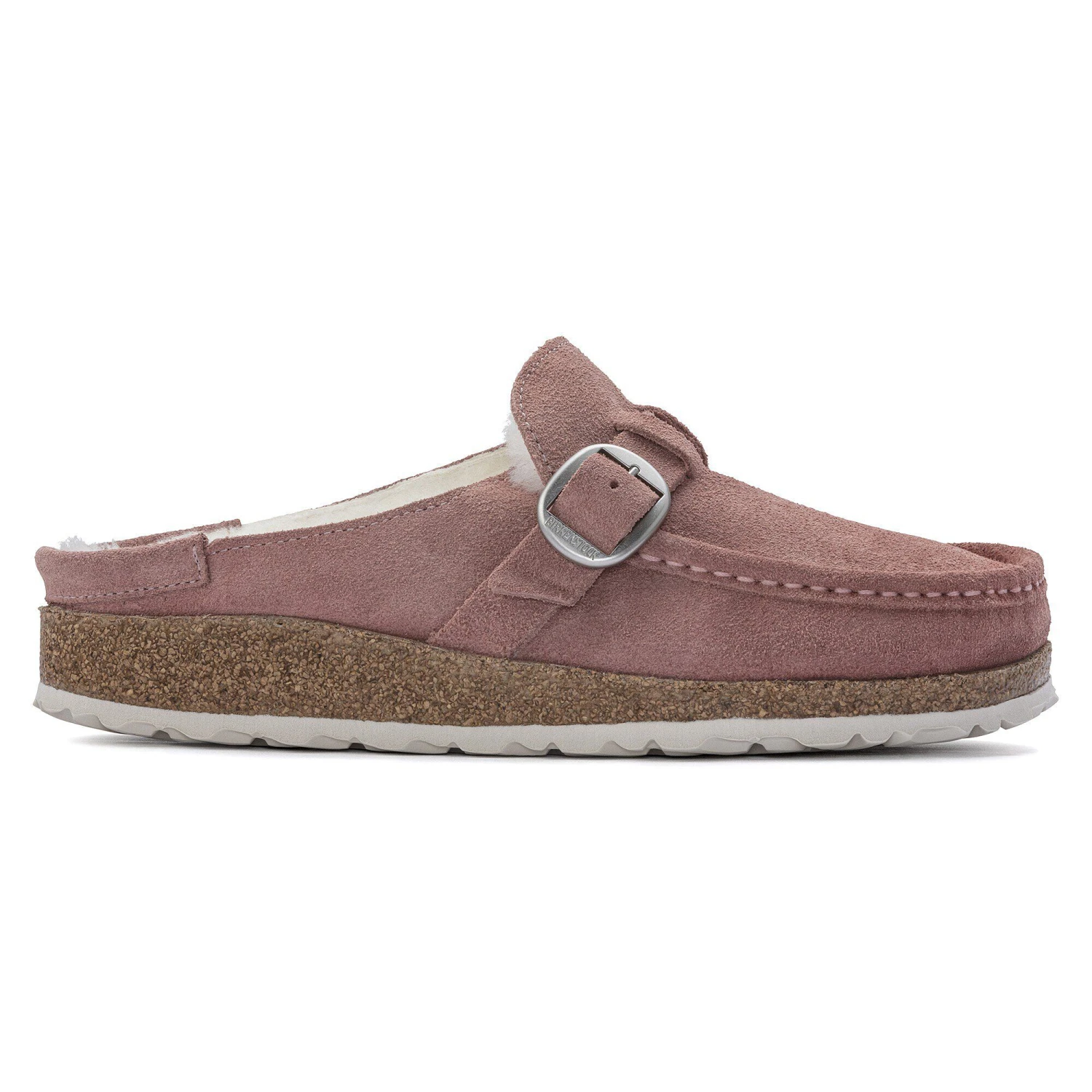Birkenstock Buckley Shearling Suede Leather Pink Clay 3 Birkenstock Buckley Shearling Suede Leather Pink Clay - Image 3