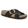 Birkenstock Siena Big Buckle Nubuck Leather Black